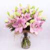 regalar ramo lilium rosadas