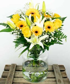 Enviar ramo en tonos amarillos a domicilio