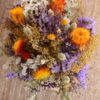 Bouquet Jolie flores secas y preservadas close up