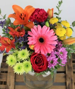 ramo colorido de flores frescas